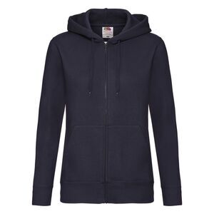 Fruit Of The Loom Womens/Ladies Lady-Fit  Sweatshirt Zip up Jacket/Hoodie / Deep